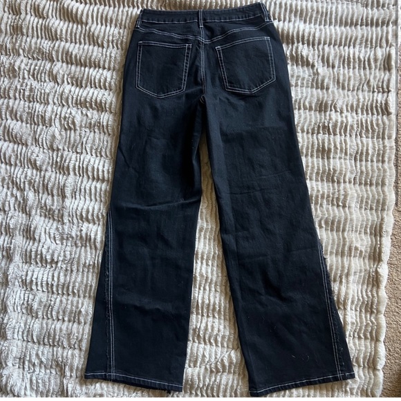 Fashion Nova Black Distressed jeans and jacket - “seeing you tonight” set - Picture 8 of 11